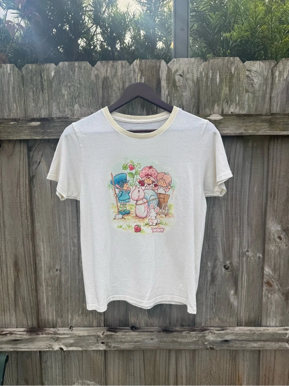 Strawberry Shortcake Recycled Distressed Baby Tee